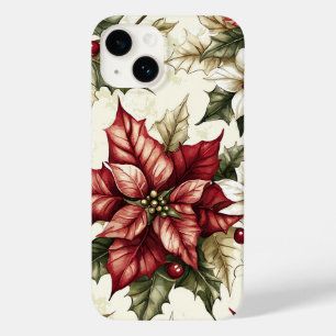 Poinsettia Blumenweihnachtsmuster (5) Case-Mate iPhone 14 Hülle
