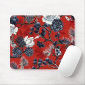Poinsettia Blumenweihnachtsmuster (7) Mousepad (Mit Mouse)