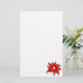 Poinsettia Briefpapier (Stehend Vorderseite)