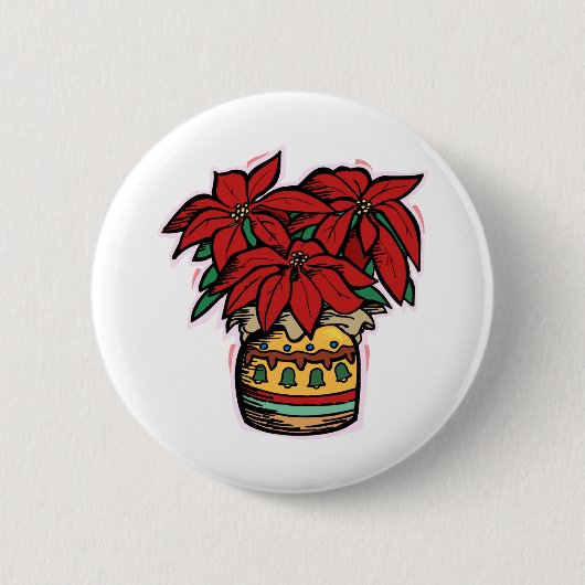 Poinsettia Button (Vorderseite)