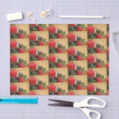 Poinsettia Candle Seidenpapier (Handwerk)