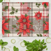 Poinsettia, Christmas, Author Natasha Us   Geschirrtuch (Gefaltet)