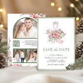 Poinsettia Christmas Candle Foto Wedding Save The Date
