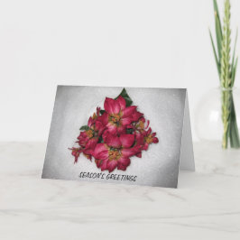 POINSETTIA CHRISTMAS CARD FEIERTAGSKARTE