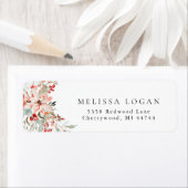 Poinsettia Christmas floral Wedding design pink (Insitu)