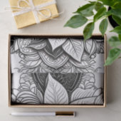 Poinsettia Christmas Intricate Line Zeichnend Seidenpapier (Geschenk)