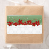 Poinsettia Christmas Kitchen Labels (Insitu)