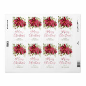 Poinsettia Christmas Personalisiert (Vorne)