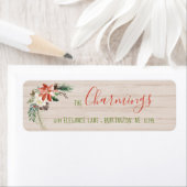 Poinsettia & Christmas Rose Rücksendeadresse (Insitu)