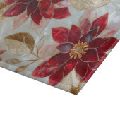 Poinsettia Christmas Schneidebrett (Ecke)