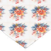 Poinsettia Christmas Tischdecke (Schrägansicht)