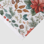 Poinsettia Christmas Tissue Paper Seidenpapier (Detail)