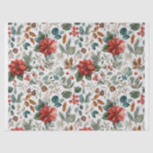 Poinsettia Christmas Tissue Paper Seidenpapier (Vorderseite)