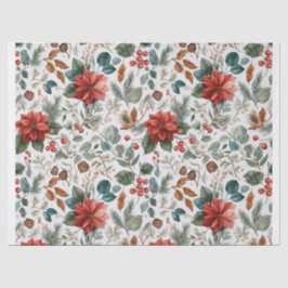 Poinsettia Christmas Tissue Paper Seidenpapier