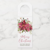 Poinsettia Company Weihnachten Flaschenanhänger (Vorderseite)
