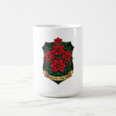 Poinsettia Crest T-Shirt Kaffeetasse (Mittel)