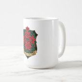 Poinsettia Crest T-Shirt Kaffeetasse (VorderseiteRechts)