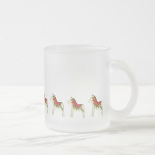 Poinsettia Dala Horse Hot Cider Tasse