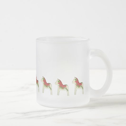 Poinsettia Dala Horse Hot Cider Tasse (Rechts)