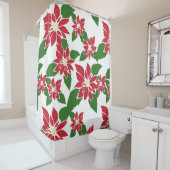 Poinsettia Duschvorhang (Beispiel)