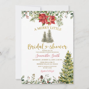 Poinsettia Eine fröhliche kleine Brautparty Einladung