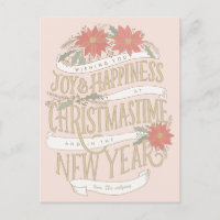 Poinsettia Einkäufe und Banner