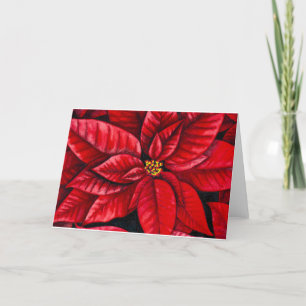 Poinsettia-Feiertags-Karte Feiertagskarte