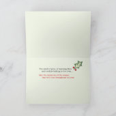 Poinsettia Feiertagskarte (Innenseite)