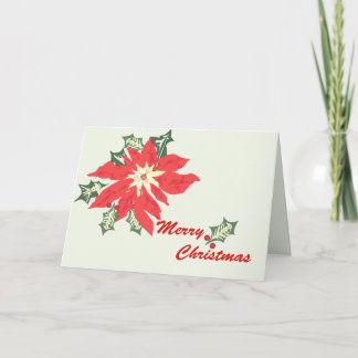 Poinsettia Feiertagskarte