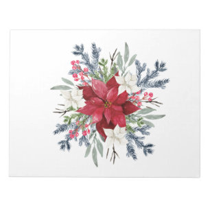 Poinsettia Festivals Notepad Notizblock