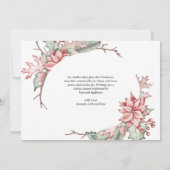 Poinsettia Festive Candle Arch Foto Weihnachten (Rückseite)