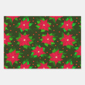 Poinsettia Festive Mexican Christmas Geschenkpapier Set (Vorderseite 3)