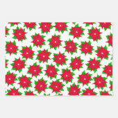 Poinsettia Festive Mexican Christmas Geschenkpapier Set (Vorderseite)