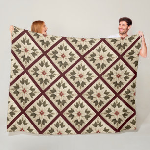 Poinsettia Fleece Blanket