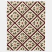 Poinsettia Fleece Blanket (Vorderseite)