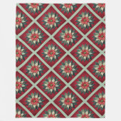 Poinsettia Fleece Blanket (Vorderseite)