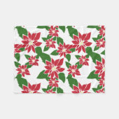 Poinsettia Fleecedecke (Vorderseite (Horizontal))