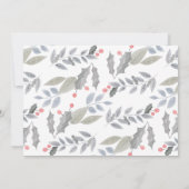 Poinsettia Floral Hand gezeichnet Holiday Garland (Rückseite)