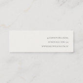 Poinsettia Florals Christmas Hoops Stud Holder Mini Visitenkarte (Rückseite)