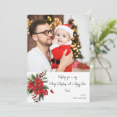 Poinsettia Florentiner Foto Weihnachten oder Feier (Stehend Vorderseite)