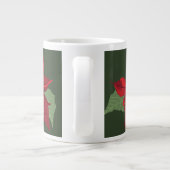 Poinsettia Flower- Christmas- Ceramic Ornament Jumbo-Tasse (Rückseite)