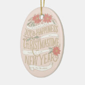 Poinsettia Foto Keramik Ornament (Links)