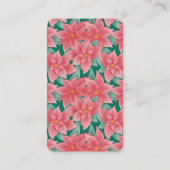 Poinsettia Fox Babydusche Buchanfrage Begleitkarte (Rückseite)