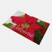 Poinsettia Fußmatte (Schrägansicht)