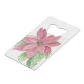 Poinsettia Geldbeutel Flaschenöffner (Rückseite Schrägansicht)