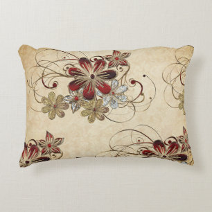 Poinsettia Gemstone Christmas Akzent Kissen