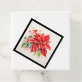 Poinsettia Geschenkanhänger (Beispiel)