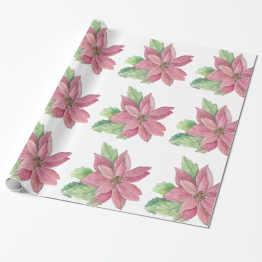 Poinsettia Geschenkpapier (Ungerollt)