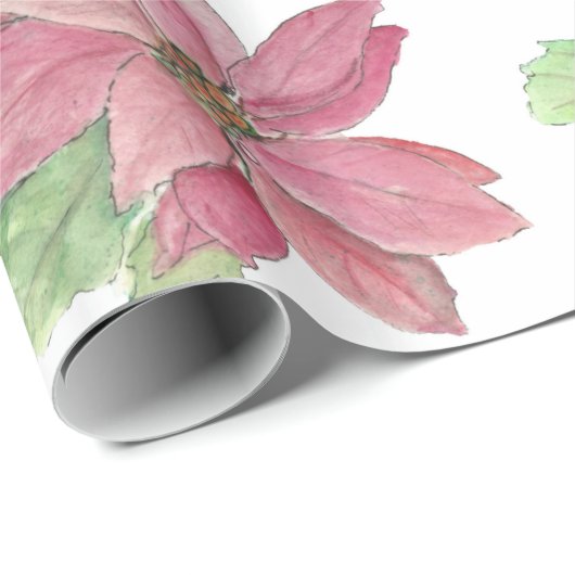 Poinsettia Geschenkpapier (Rolleneckpunkt)