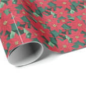 Poinsettia Geschenkpapier (Rolleneckpunkt)